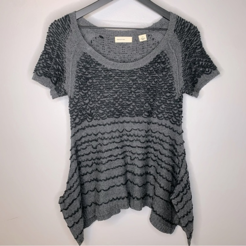 Anthropologie Sleeping‎ on Snow Short Sleeve Sweater Size XS